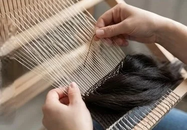 Handtied Weft Preparation